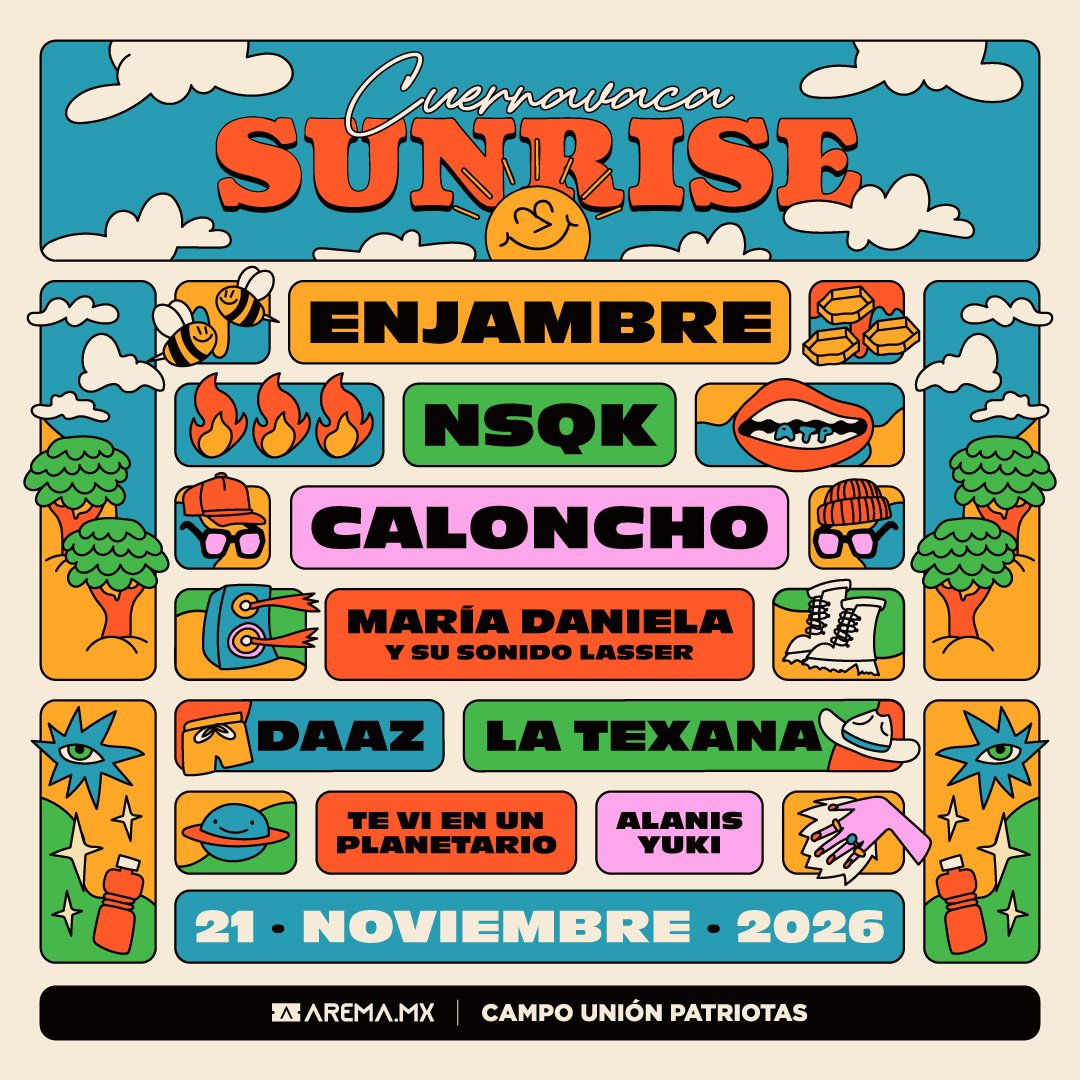 Cartel oficial Cuernavaca Sunrise 2026